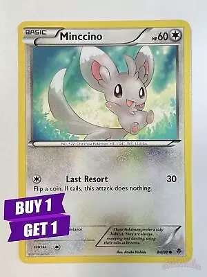 Minccino 84/98 - Emerging Powers - Common - Pokemon Card TCG • $0.99