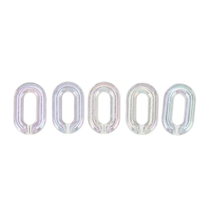 £8.41 • Buy Acrylic Chain Link Clear Acrylic Engagement Rings Clear Jewelry For DIY