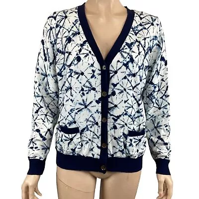Thakoon For Target Shibori Tie Dye Sweater Cardigan Size X-LARGE XL Stretch • $20.49