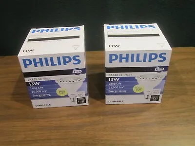 Philips Dimmable Led 36 Degree Flood Bulb Par38 Warm White Light 13w 950 Lumen • $28