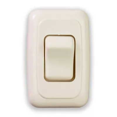 Single 1 Gang On-Off 12V Almond Light Switch -RV Camper Trailer Marine Boat 12 V • $9.99