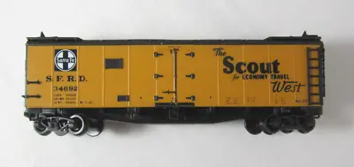 N Scale InterMountain   SANTA FE   The Scout  West   Refrigerator  Car   SFRD • $14
