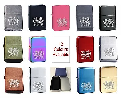 £4.99 • Buy Welsh Dragon 304 Personalised Engraved Star Lighter In Gift Tin