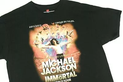 Vintage Y2K Michael Jackson Live Immortal Concert Tour T Shirt Cirque Du Soleil • $24.99