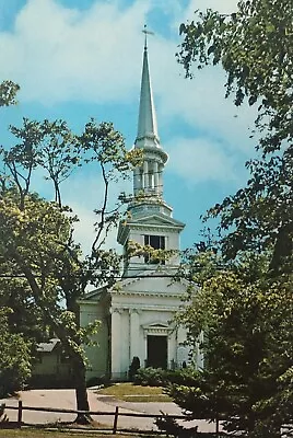 Postcard Sandwich Cape Cod First Church Of Christ Elvis Connection • $5.99