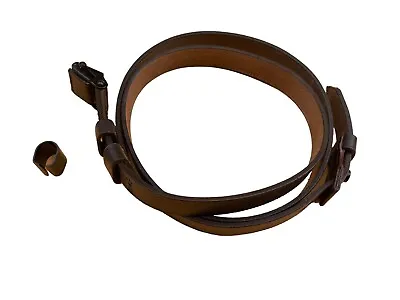 Mauser K98 WWII Rifle Leather Sling And Sight Hood • $22.99