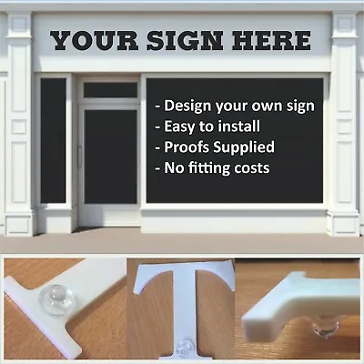 3mm Stand Off Acrylic Lettering - Custom Shop Front Fascia Sign - Business Signs • £28.07