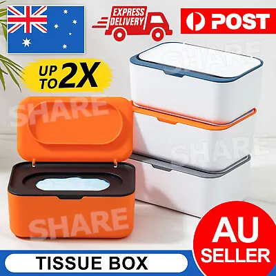 Tissue Box Storage Dispenser Wet Wipes Holder Household Supplies Lid Case Box AU • $10.45