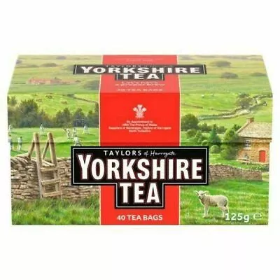 Taylors Of Harrogate Yorkshire Tea 40 Tea Bags Black Tea 125g • £8.45