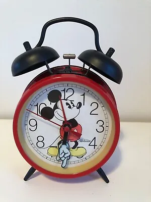 Vintage Red Mickey Disney Mouse Alarm Clock • £25