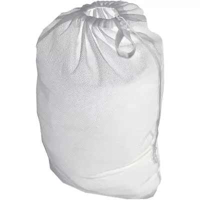 XXL Fine Mesh Laundry Washing Machine Bag Large Net Drawstring Wash Sack • £4.35