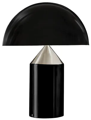 Table Lamp Oluce Atollo 239 Design Vico Magistretti Black - H 50 Cm - Plug EU • $1150