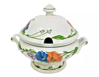 Great Villeroy Boch Amapola Large Footed Tureen 8 1/2  In Height • $26.71