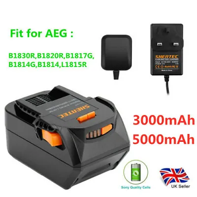 £40.95 • Buy 3000/5000mAh 18V Li-ion Battery For AEG  B1814G B1820R L1815R BS18R BS18G BSB18G