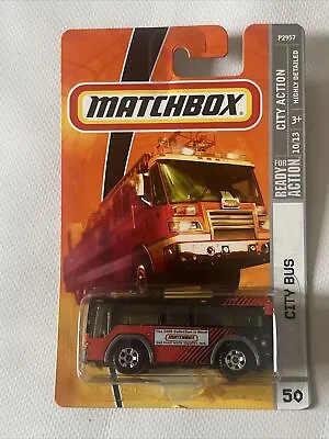 2009 Matchbox /#50 City Bus / Red / City Action C4 • $7.90