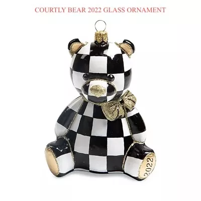 Mackenzie Courtly Bear 200 Glass Ornament Childs 150th Anniversary Collectible • $120