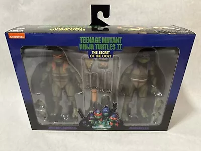 NECA Teenage Mutant Ninja Turtles TMNT 2pack Donatello Michelangelo Figures New • $95