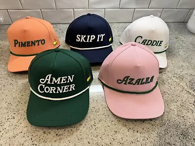 ⛳ 2024 Masters Golf Rope Hats Lot -- Pimento Skip It Caddie Azalea Amen Corner • $565