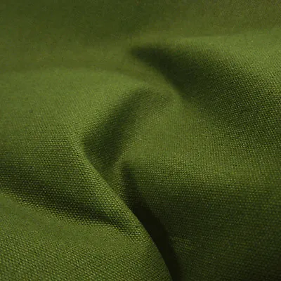 OLIVE Cotton Canvas Fabric Waterproof 12oz 180cm Wide! Heavy Duty Outdoor Tents • £1.19