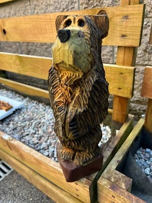 £39.99 • Buy Chainsaw Carved Bear  Standing  Carved Bear Carvings.wooden Carving