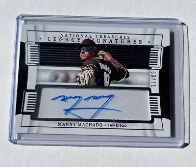 2022 Panini National Treasures Legacy Signatures Gold Manny Machado AUTO /71 • $19.99