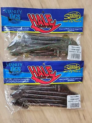 2 Stanley Jigs Hale Lure Co. 6  Mud Puppy Green Pumpkin Candy And Black Neon B1 • $10