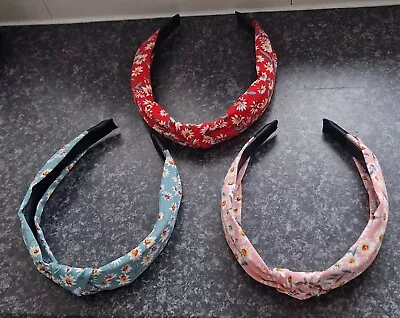 3 X Bundle Floral Fabric ALICE BANDS ADULT. New  • £5