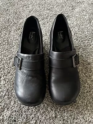 BOC Side Buckle Women’s Size 11m Black Wedge Shoes • $10