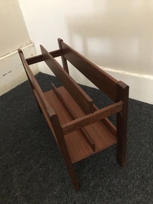 £18 • Buy Vintage Mid Century Fyne Ladye (Henry Stone) Teak Magazine Rack