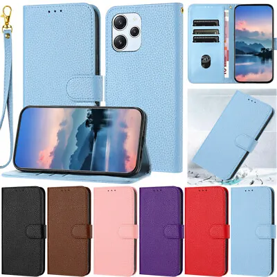 Litchi Wallet Leather Flip Case Cover For Xiaomi Redmi 12 4G Note 12S 11S 12 Pro • $15.88