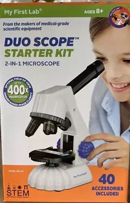 My First Lab DUO Scope Starter Kit 2-in-1 Microscope W/ Accessories - MFL-20  • $29.99