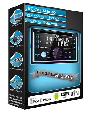 Mercedes Benz Vito Car Stereo JVC CD USB AUX Input DAB Radio Bluetooth Kit • $328.35