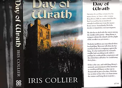 IRIS COLLIER - DAY OF WRATH Historical Crime Novel FIRST EDITION • £6.22