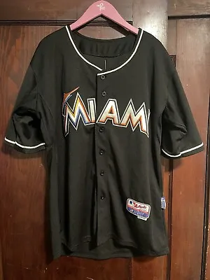 Majestic Men’s Sz 52 JOSE REYES Miami Marlins MLB Baseball Jersey New With Tags • $59.99