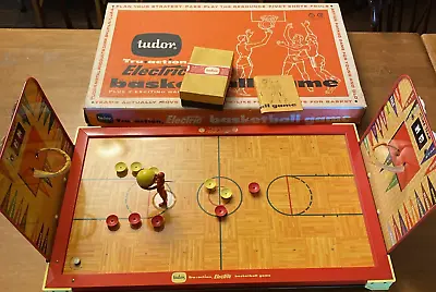VINTAGE TUDOR TRU ACTION ELECTRIC BASKETBALL GAME 1960 Tested Works Complete • $42.97