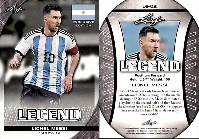 2023 Leaf Legends Edition Lionel Messi #LE-02 Soccer • $4.95