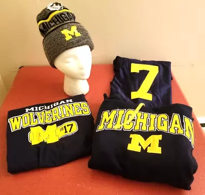 Michigan Wolverines NCAA Nike Vintage Blue #7 Medium Jersey Winter Package  • $129.99