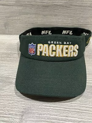 Green Bay Packers Visor Mens One Size Flex Fit NFL Football • $19.99