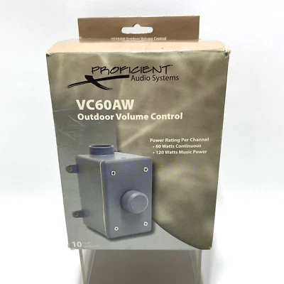 $16.99 • Buy Proficient Audio Systems VC60AW Outdoor Volume Control - 60 Watts Continuous 