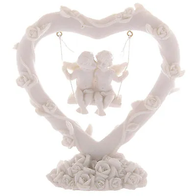 £10.19 • Buy Heart Shaped Ornaments Angel Decorative Love Living Room Bedroom Home Figurines