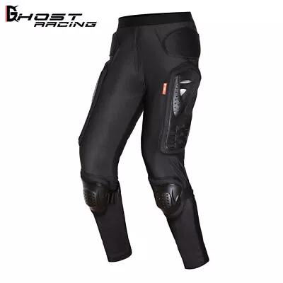 Mens Motorcycle Armor Pants Hip Knee Leg Protective Gear Stretch Biker Trousers • $49.95