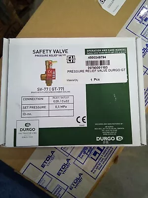 £74.17 • Buy Durgo Sv77 (gt-77) Safety Valve 