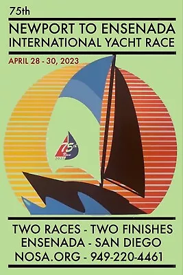 Newport To Ensenada Yacht Race 2023 Poster New UV Giclée Print I Forgot To Enter • $24.99