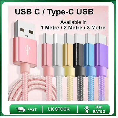 For Samsung Galaxy Tab A7 A8 S7 S8 Plus Ultra FE Charging Cable Fast Type C USB • £3.75