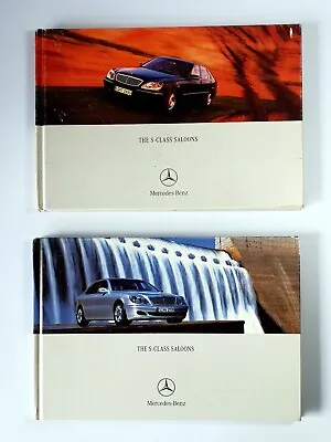1998 & 2002 Mercedes-Benz W220 S-Class Saloon Dealer Hardcover Brochure Booklets • $64.73