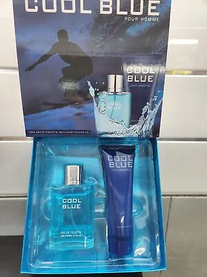 Cool Blue Pour Homme 2pc Perfume Gift Set For Men Birthday Gift Xmas Present • £15.99