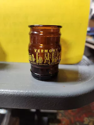 Rare Vermont Shot Glass Rare Vintage Barrel Shape Very Cool • $6.50