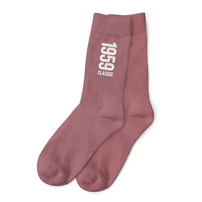 65th Birthday Gift Present Idea For Ladys Her Women 65 Pink Socks Fun Keepsake • £6.95