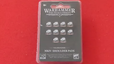 Forgeworld Space Marines Salamanders Shoulder Pads X10 MK4 BNIB New MKIV OOP New • $106.45