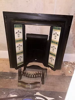 Cast Iron Tiled Fireplace Insert • £400